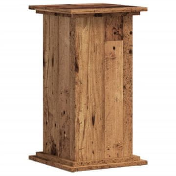 Vidaxl Stojalo za rastline starinski les 33x33x60 cm inž. les
