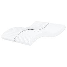 shumee vidaXL Vzmetnica iz pene bela 160x220 cm trdota H2 H3