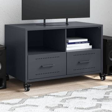 Vidaxl vidaXL TV omarica antracit 68x39x43,5 cm jeklo