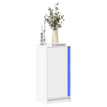 Vidaxl vidaXL LED omarica bela 42,5 x 34 x 85 cm material na osnovi lesa