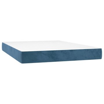 Vidaxl Vzmetnice z žepkastimi vzmetmi 210 x 140 x 20 cm Temno modra