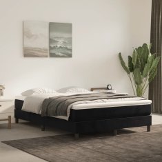 Vidaxl vidaXL Vzmetnica z žepkastimi vzmetmi, črna, 140x210x20 cm, žamet