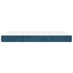 Vidaxl vidaXL Vzmetnica z žepkastimi vzmetmi temno modra 90x220x20 cm žamet