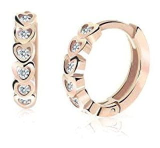 Cutie Jewellery Otroški okrogli uhani iz roza zlata C3339-80-X-4