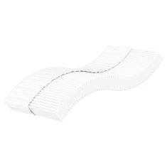 shumee vidaXL Vzmetnica iz pene bela 90x220 cm trdota H2 H3