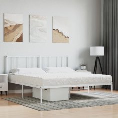 Vidaxl Vzmetnica iz pene bela 160x210 cm trdota H2 H3