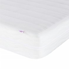 Vidaxl Vzmetnica iz pene bela 160x220 cm trdota H2 H3