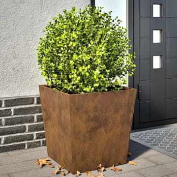 Vidaxl vidaXL Vrtni lonci 2 kosa 50x50x50 cm kortensko jeklo