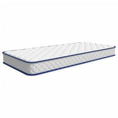 Vidaxl Vzmetnica s spominsko peno bela 80x160x17 cm mehka