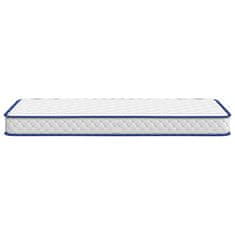 Vidaxl Vzmetnica s spominsko peno bela 80x160x17 cm mehka
