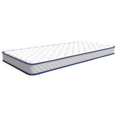 Vidaxl Vzmetnica s spominsko peno bela 100x200x17 cm mehka