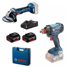 Bosch KOMPLET ORODJA GDX 180 + GWS 180 2*4.0AH