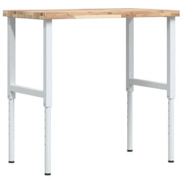 Vidaxl Delovna miza 100x60x(73-99,5) cm trden akacijev les pravokotna