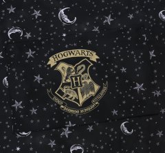 sarcia.eu HARRY POTTER Hogwarts obojestranski posteljni set črne barve, enojna postelja 135x200 cm