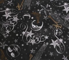 sarcia.eu HARRY POTTER Hogwarts obojestranski posteljni set črne barve, enojna postelja 135x200 cm
