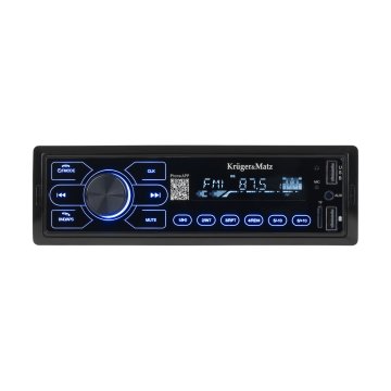 Krüger&Matz 12V 1DIN avtoradio LCD 4x50W MP3 2x USB Bluetooth RCA + daljinec