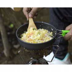 Malatec Turistični inox set kuharske posode in loncev za kampiranje