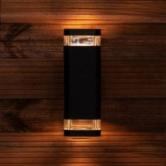 LUMILED Vrtna svetilka 2x GU10 zunanja fasadna stenska svetilka EPSILO IP54
