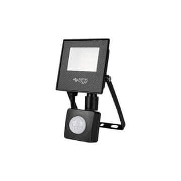 master LED LED reflektor s senzorjem gibanja PIR slim 10W 4500K 800lm IP65 črn TIGA