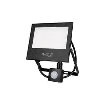 master LED LED reflektor s senzorjem gibanja PIR slim 50W 4500K 4000lm IP65 črn TIGA