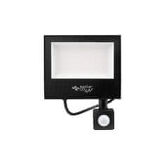 master LED LED reflektor s senzorjem gibanja PIR slim 50W 4500K 4000lm IP65 črn TIGA 