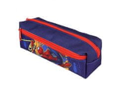 MARVEL COMICS MARVEL SpiderMan mornarsko modra peresnica, oblika cevi, 3 predelki z zadrgo, 21x6x7cm 
