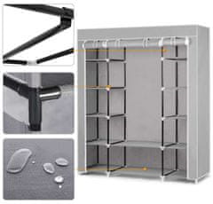 Massido Velika tekstilna omara - siva