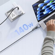 Mcdodo MCDODO POLNILNI KABEL MACBOOK AIR PRO USB-C MAGSAFE 3 140W 2M