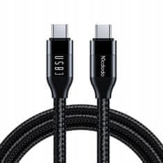 Mcdodo MCDODO USB-C HITRI POLNILNI KABEL ZA MACBOOK USB TIPA C 10GBPS 100W 4K 1M