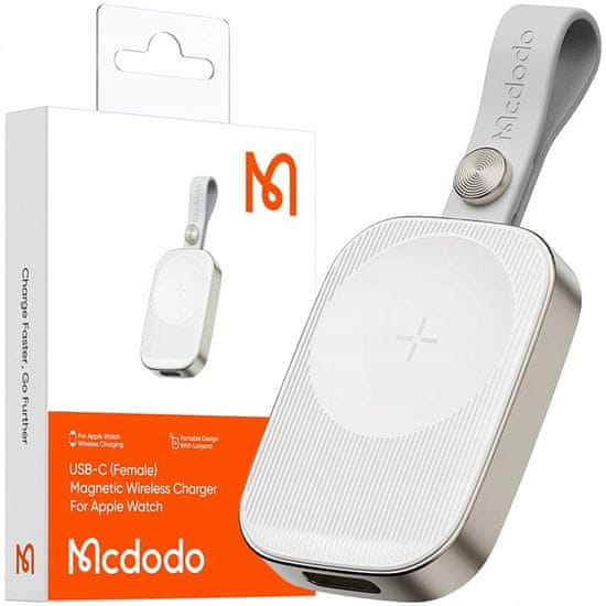 Mcdodo MCDODO INDUKCIJSKI POLNILEC ZA POLNJENJE APPLE WATCH 6 7 8 9 SE ULTRA PAS