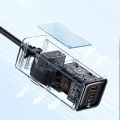 Mcdodo MCDODO POLNILEC ZA NAPAJALNI TRAK TIPA C 4X USB-C USB AC 70W