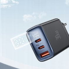 Mcdodo MCDODO HITRI POLNILEC ZA IPHONE 2XUSB-C 1XUSB PD 30W VODIL METER