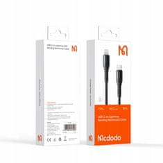 Mcdodo MCDODO POLNILEC USB-C LIGHTNING HITRI POLNILNI KABEL ZA IPHONE 13 14 3M