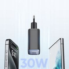 Mcdodo MCDODO HITRI POLNILEC ZA IPHONE 2XUSB-C 1XUSB PD 30W VODIL METER