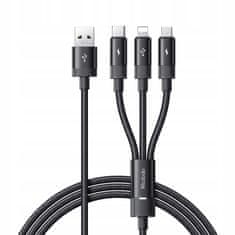 Mcdodo MCDODO 3V1 USB KABEL HITRO POLNJENJE USB-C STRELA MIKRO USB QC 1M VODIL