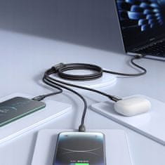Mcdodo MCDODO 3V1 USB KABEL HITRO POLNJENJE USB-C STRELA MIKRO USB QC 1M VODIL