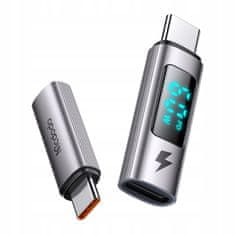 Mcdodo MCDODO ADAPTER USB-C USB TIPA C DO STRELE IPHONE 60W METER