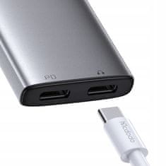 Mcdodo MCDODO ADAPTER 2X USB-C ADAPTER USB TIPA C KABEL ZA SAMSUNG APPLE Z DAC