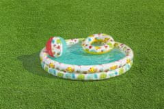 Bestway Bestway 51124 Napihljiv bazen 1,22 m x 20 cm, 46 cm obroč, 27 cm žoga