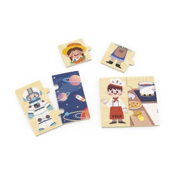 Viga Viga 44650 Puzzle set – ujemanje poklicev