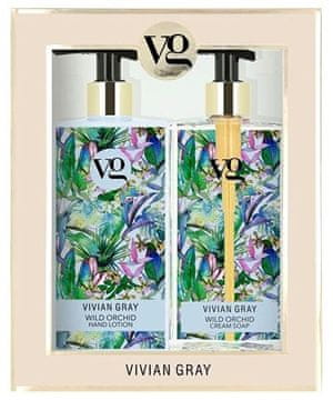 Vivian Gray Kozmetični set Wild Orchid (kremno milo in losjon za roke)