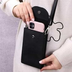 Netscroll Minimalistična ženska torbica, idealna za shranjevanje telefona, ključev, denarja, dokumentov; iz visokokakovostnih materialov, elegantna, kompaktna in vzdržljiva, ClutchWallet