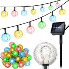 Malatec LED RGB 10 zunanja solarna dekorativna girlanda IP44 6m 7 funkcij