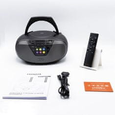 AIWA Prenosni CD/MP3/USB/Bluetooth radio - Boombox z DAB+/FM-RDS BBTU-500DAB/BK