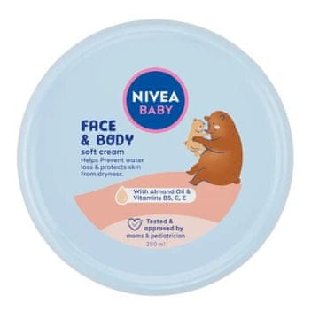 Nivea Vlažilna krema za obraz in telo Baby (Face & Body Soft Cream) 200 ml