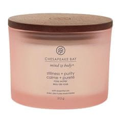 Svíčka Chesapeake Bay Candle 3 knoty, Stillness & Purity, Stabilita a čistota, mech a moře, 312 g