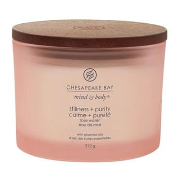 Svíčka Chesapeake Bay Candle 3 knoty, Stillness & Purity, Stabilita a čistota, mech a moře, 312 g