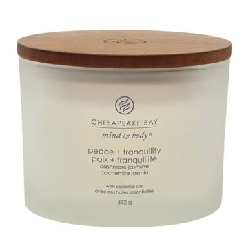 Svíčka Chesapeake Bay Candle 3 knoty, Peace & Tranquility, Klid a mír, Jasmín a kašmír, 312 g