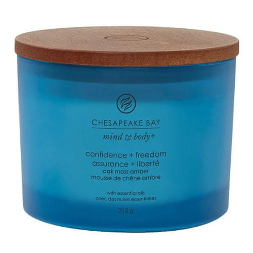 Svíčka Chesapeake Bay Candle 3 knoty, Confidence & Freedom, Sebejistota a svoboda, levandule a mech, 312 g