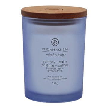 Svíčka Chesapeake Bay Candle střední, Serenity & Calm, Ticho a klid, levandule a tymián, 250 g